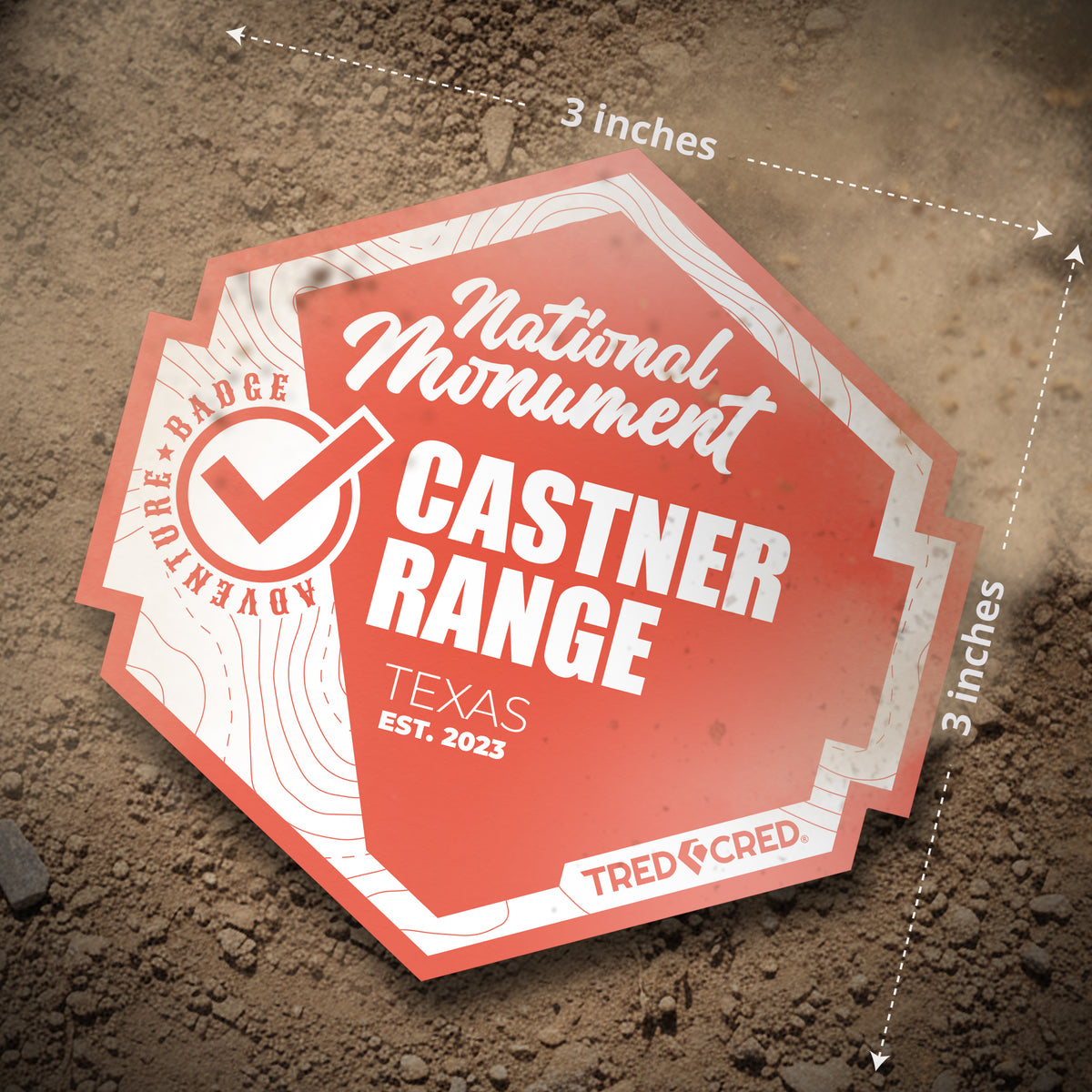 Sticker: Castner Range National Monument