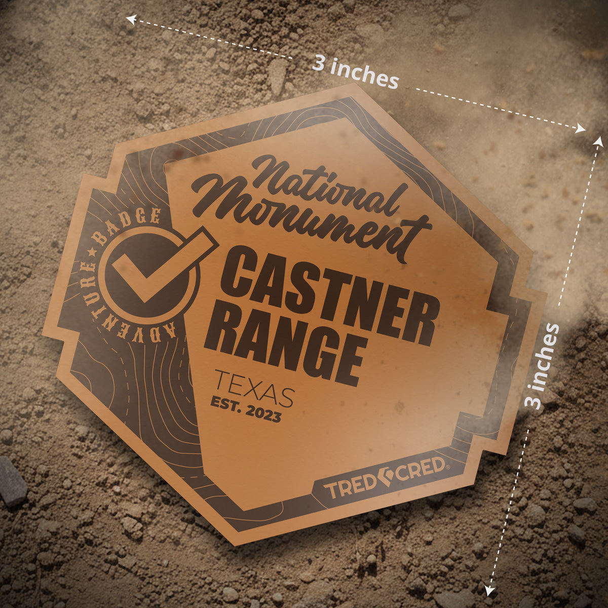 Sticker: Castner Range National Monument