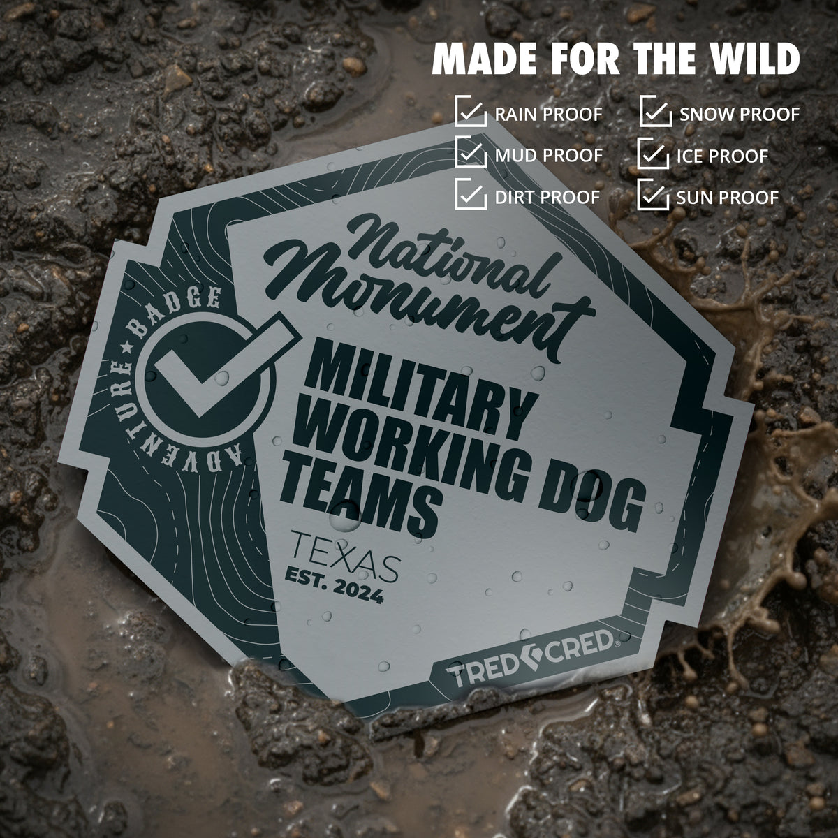 Sticker: Military Working Dog Teams National Monument