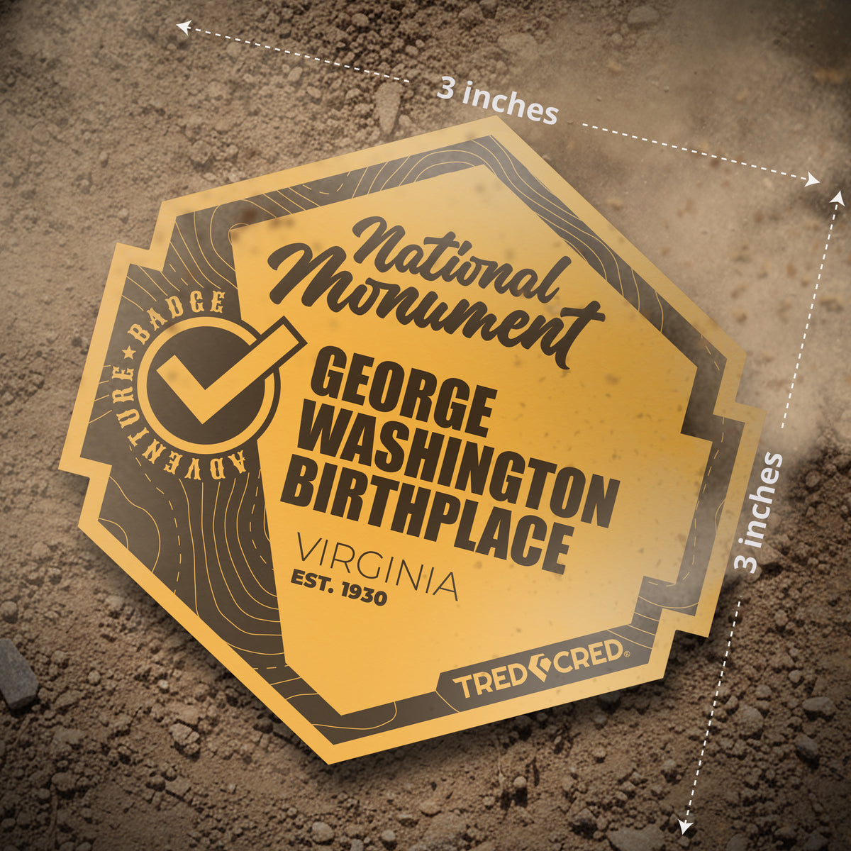 Sticker: George Washington Birthplace National Monument