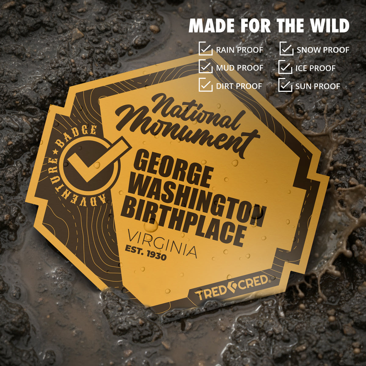 Sticker: George Washington Birthplace National Monument