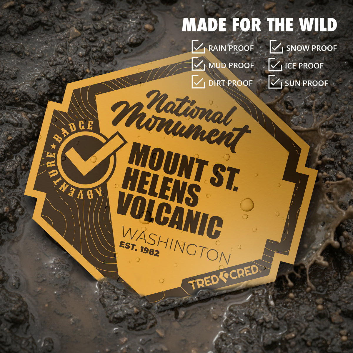 Sticker: Mount St. Helens Volcanic National Monument