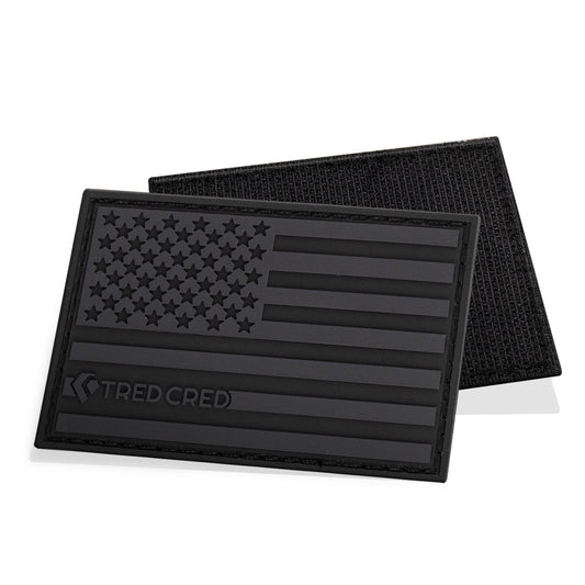 Patch: USA Flag Black