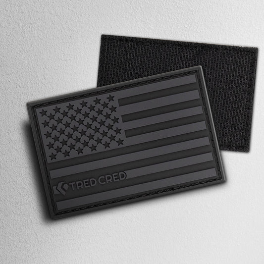 Patch: USA Flag Black