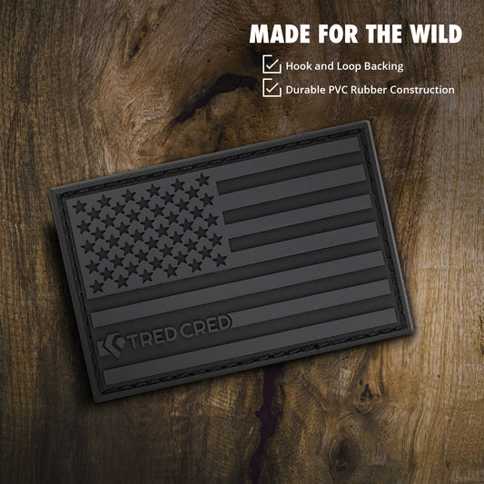 Patch: USA Flag Black