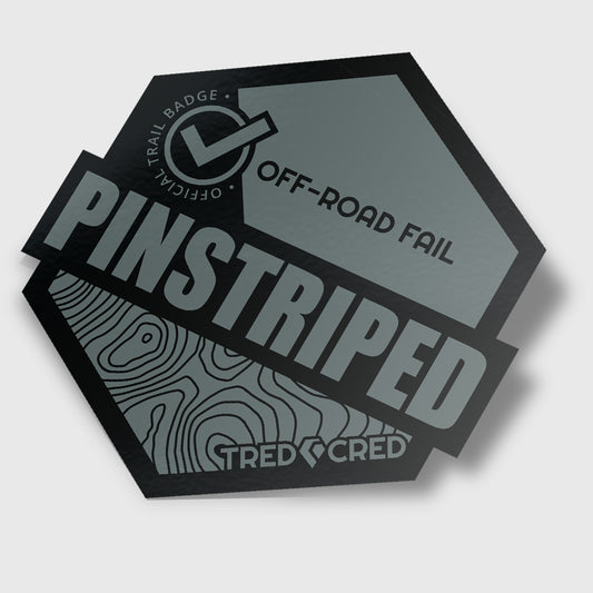 Sticker: Pinstriped