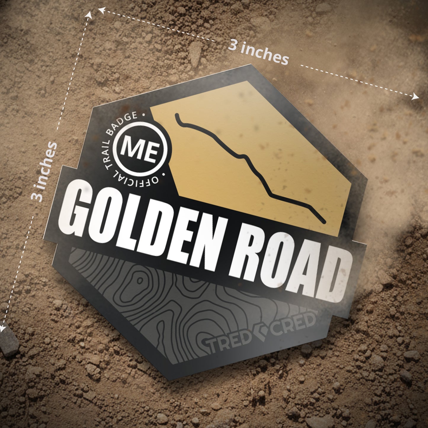 Sticker: Golden Road