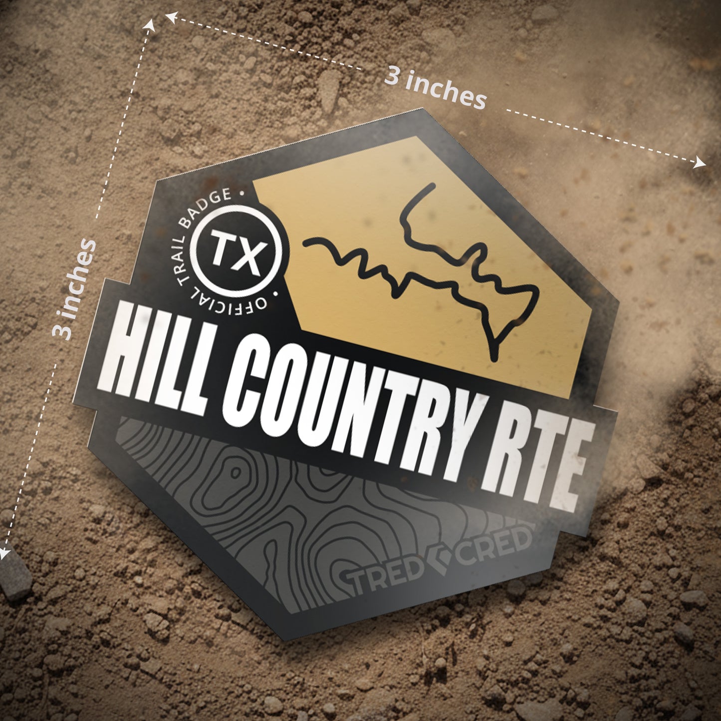 Sticker: Texas Hill Country Overland Route