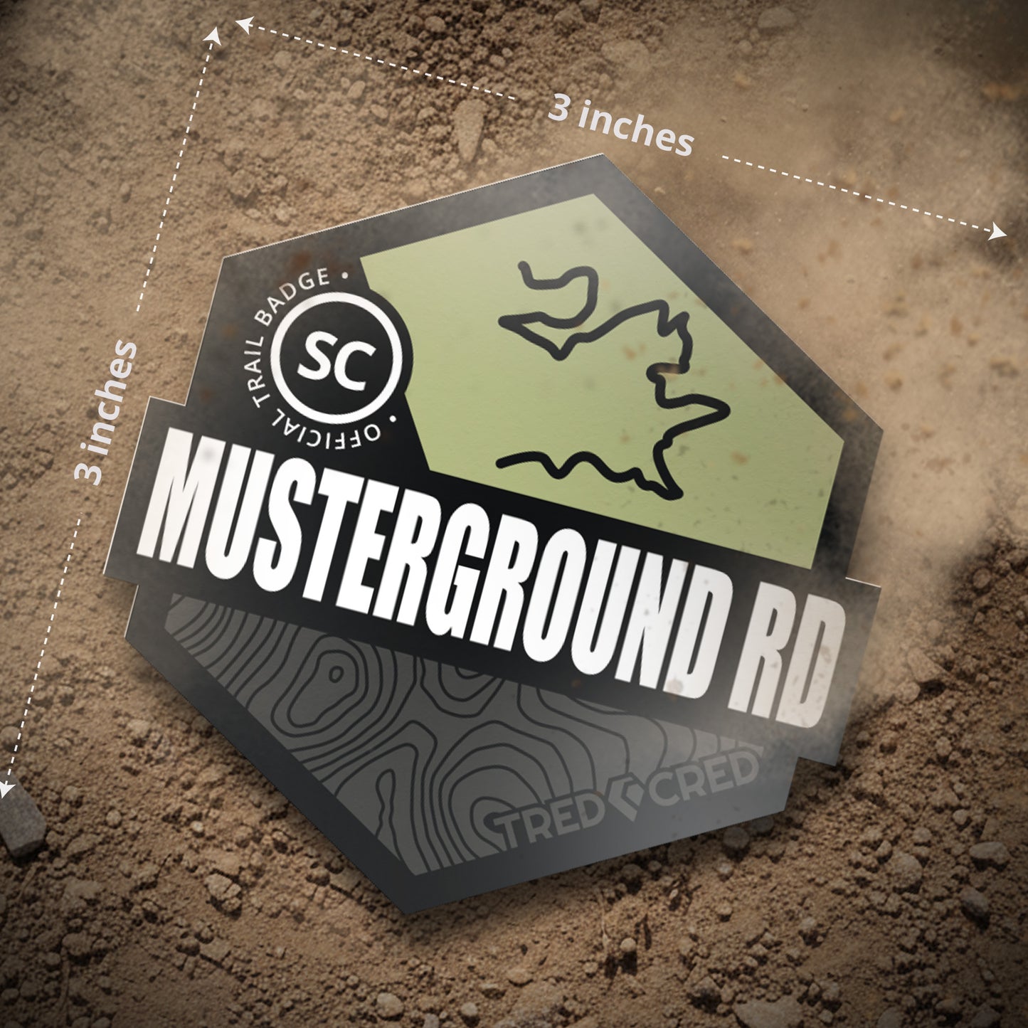 Sticker: Musterground Road