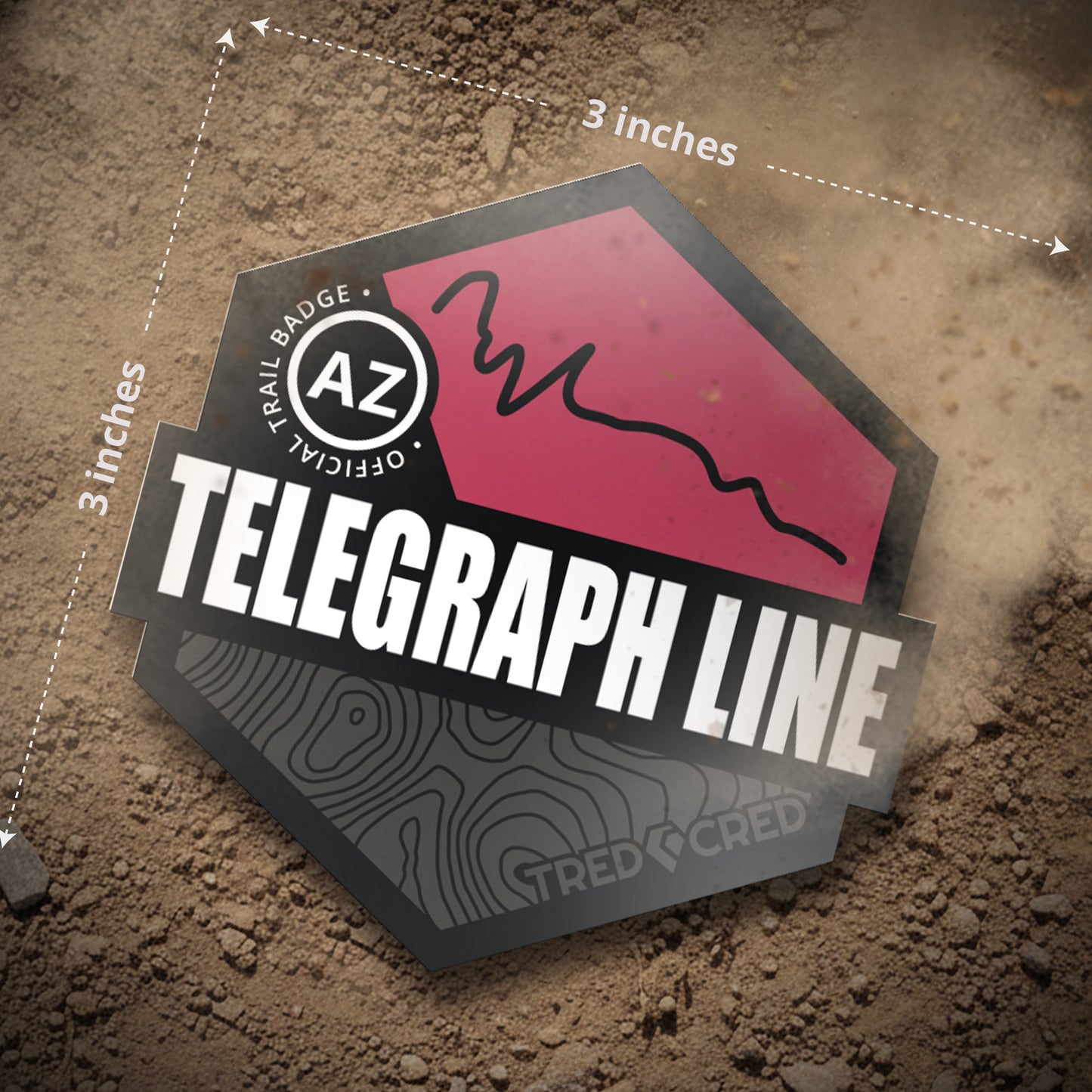 Sticker: Telegraph Line