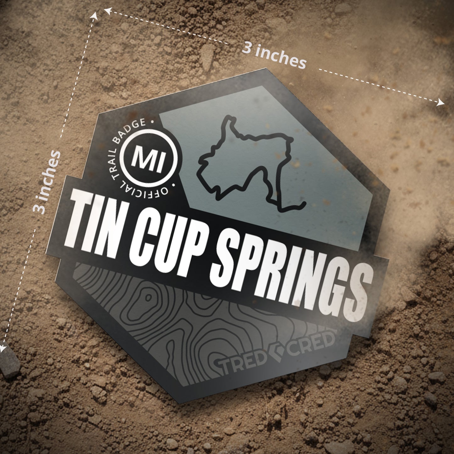 Sticker: Tin Cup Springs