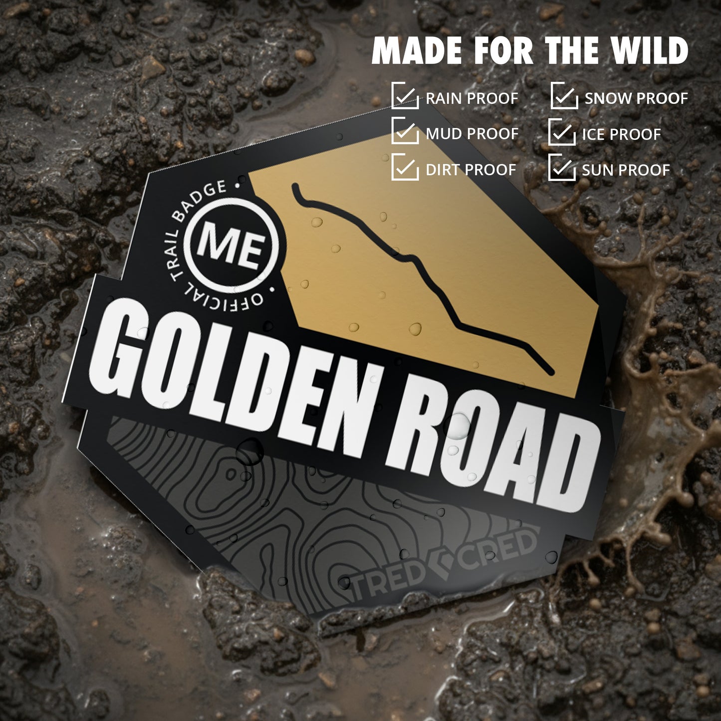 Sticker: Golden Road