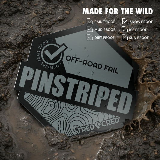Sticker: Pinstriped