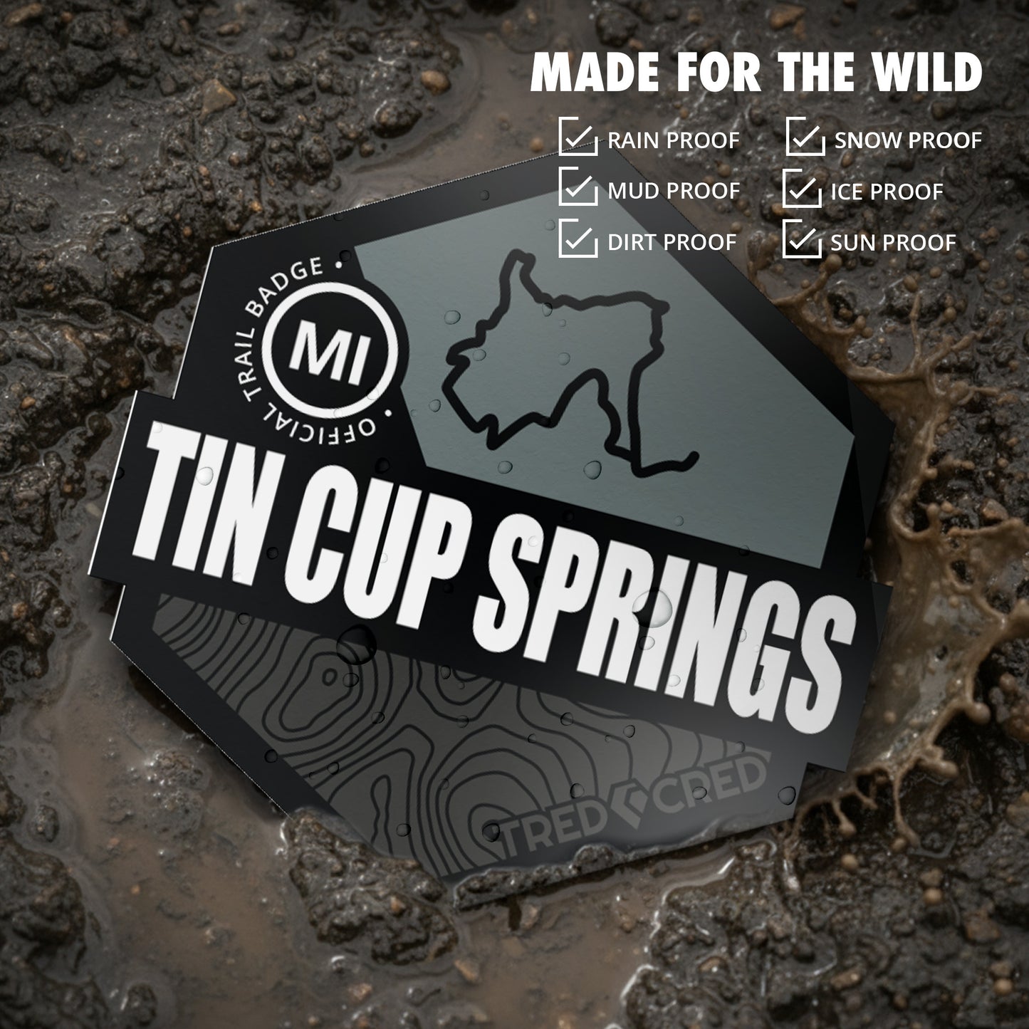 Sticker: Tin Cup Springs