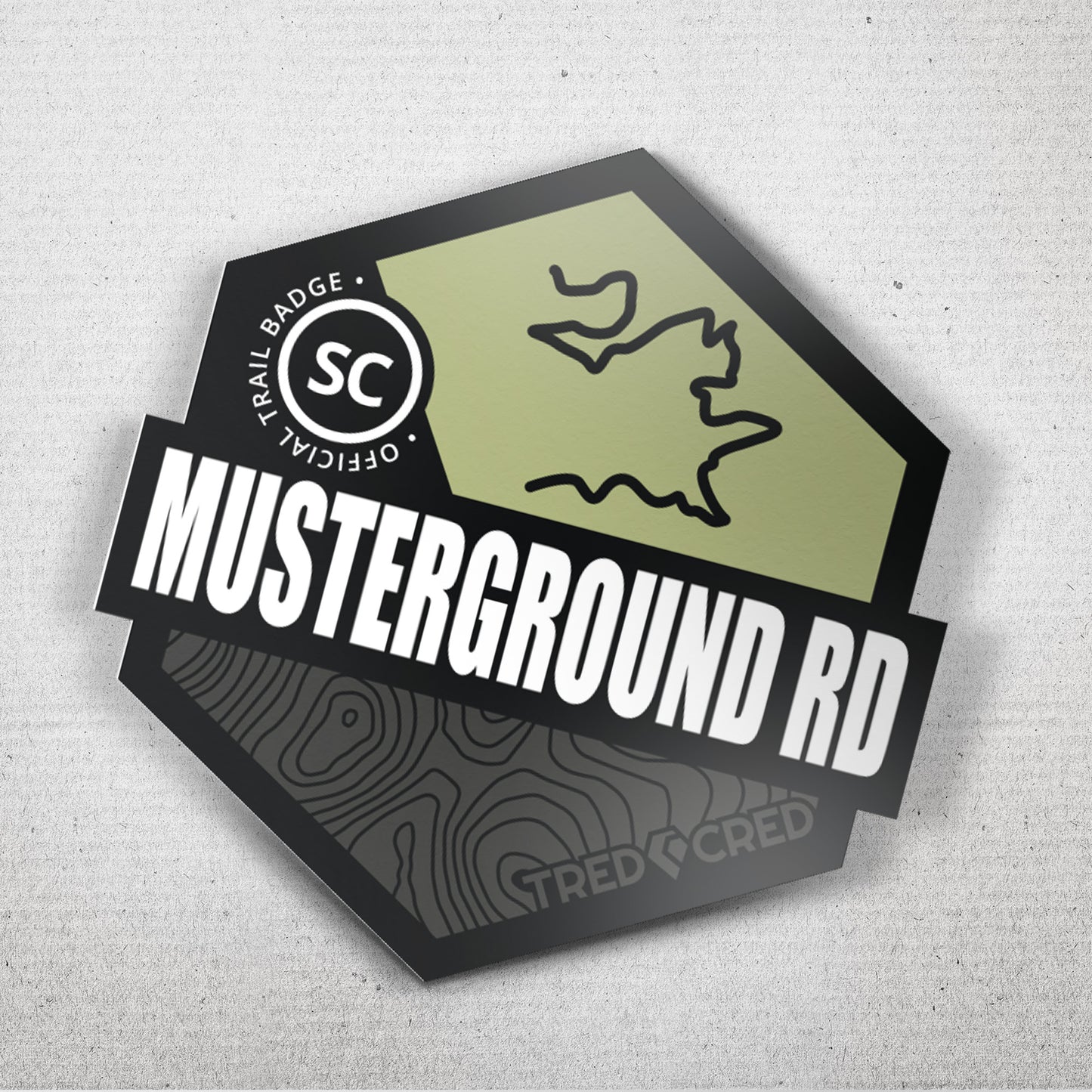 Sticker: Musterground Road