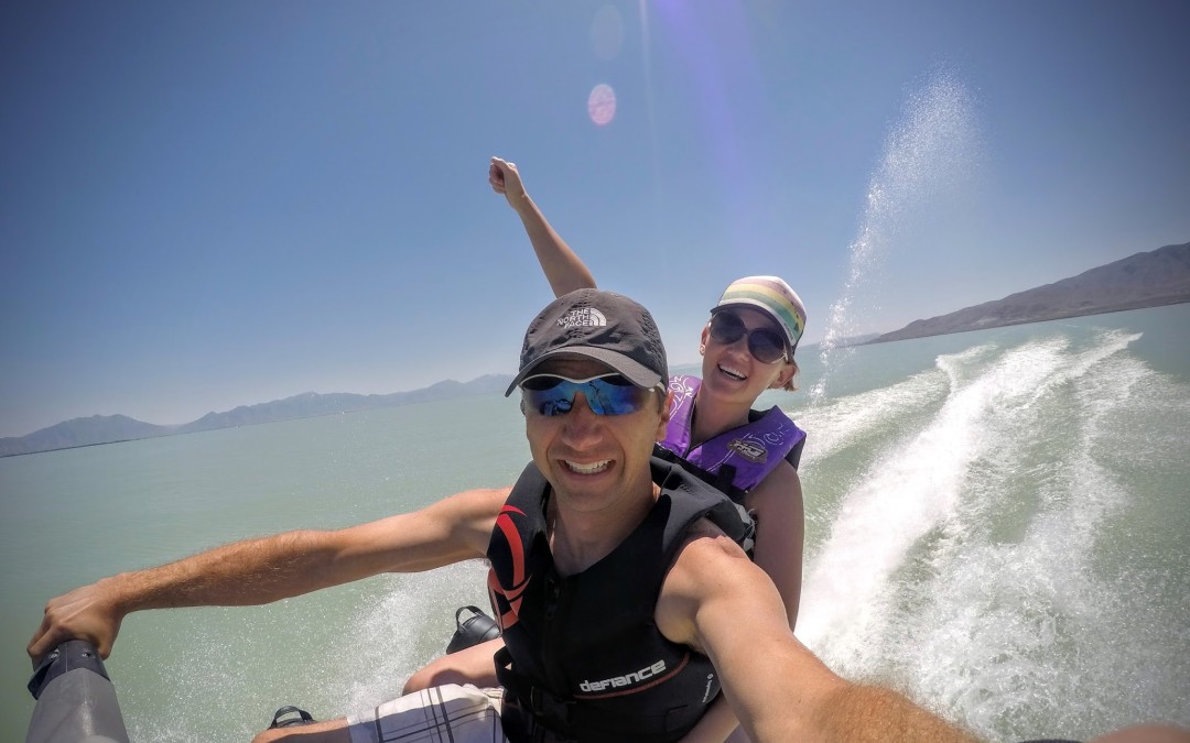 Wave Running Utah Lake