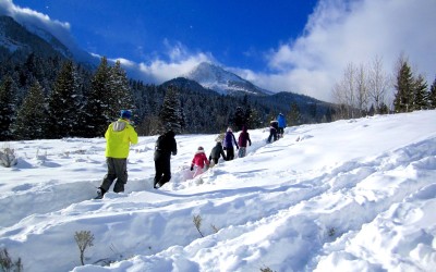 Snowshoeing Utah Tibble Fork Reservoir