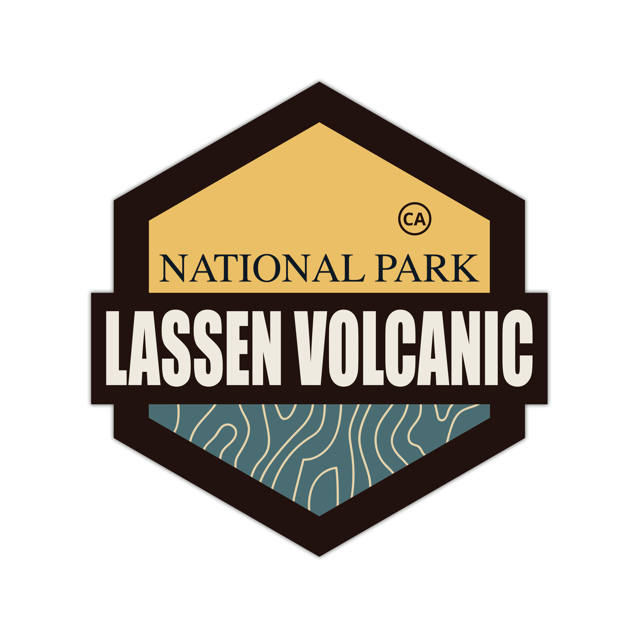 Sticker: Lassen Volcanic National Park | Tred Cred