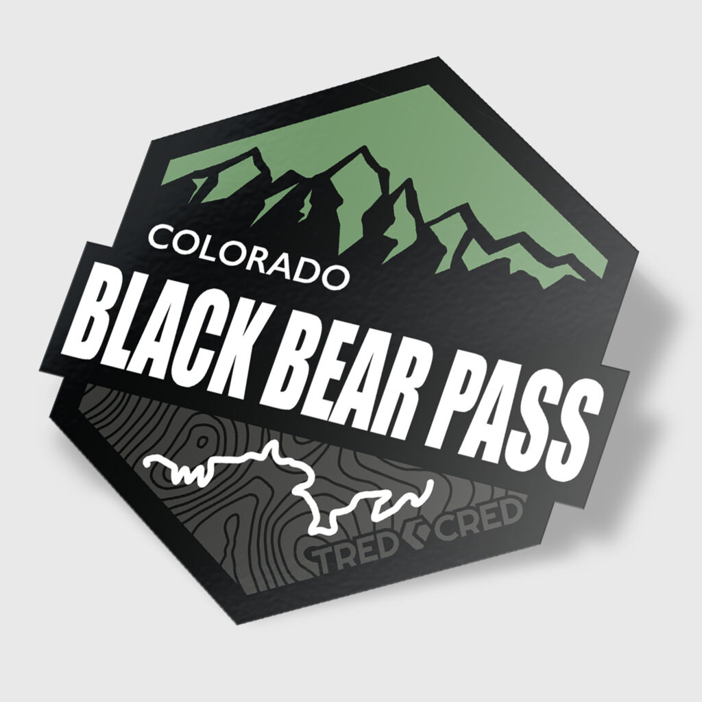 Black Bear Pass Trail Sticker - Tred Cred