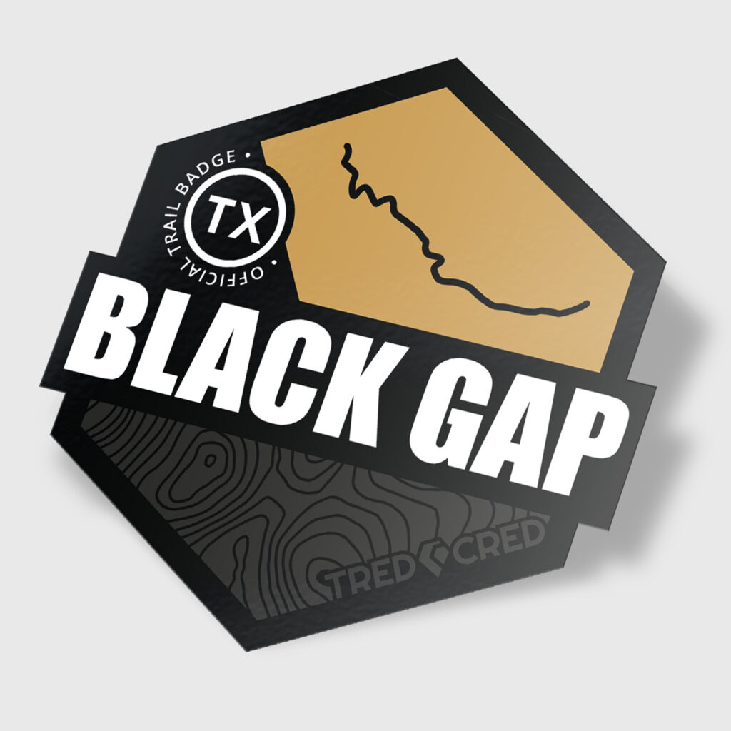 Black Gap Trail Sticker - Tred Cred