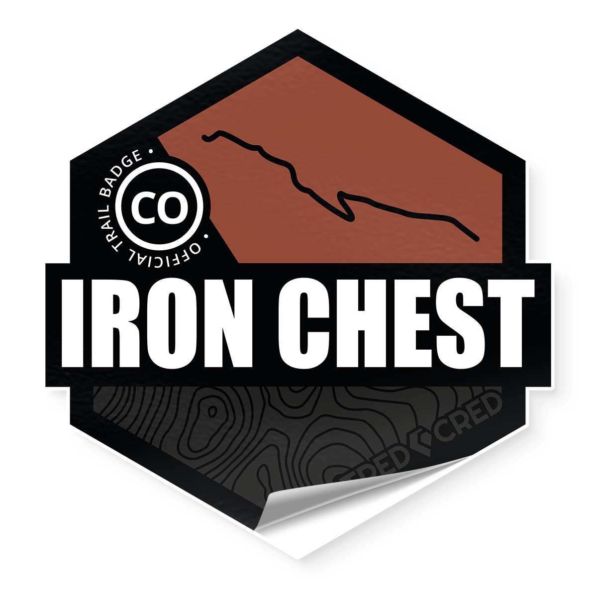 Iron Chest Mine Trail Sticker - Tred Cred