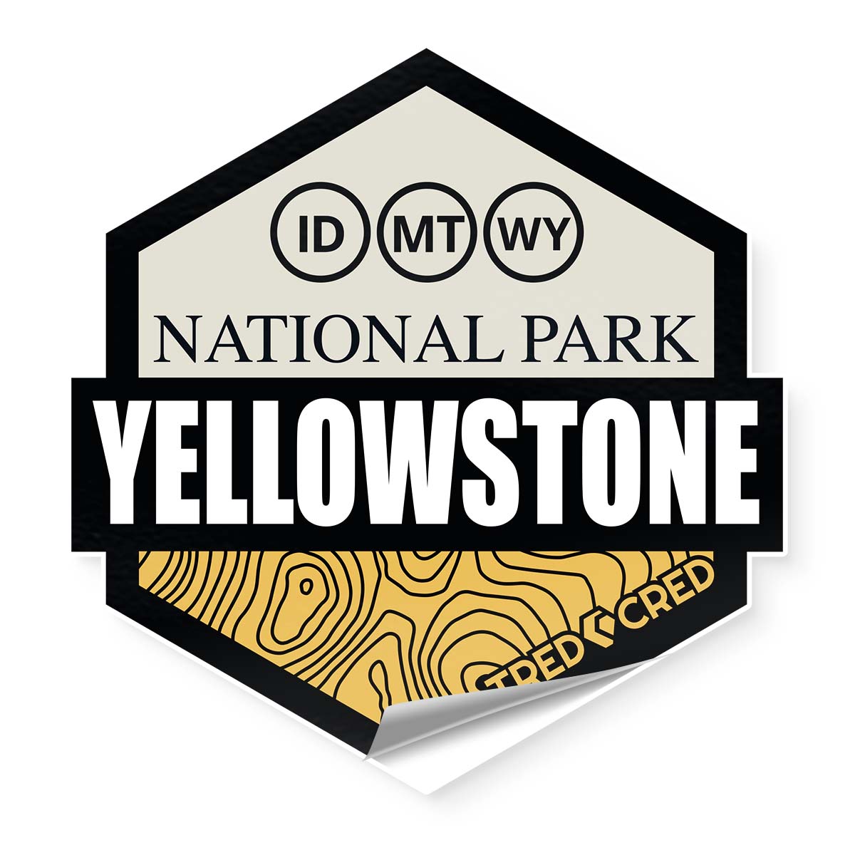 Sticker Yellowstone National Park Tred Cred 0455