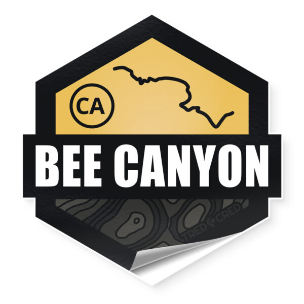 Bee Canyon Trail Sticker Tred Cred