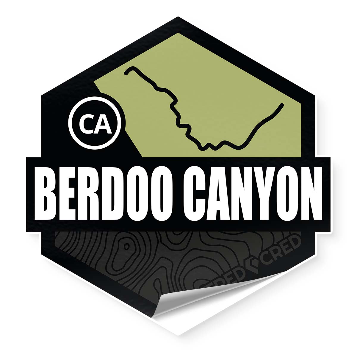 Berdoo Canyon Trail Sticker Tred Cred