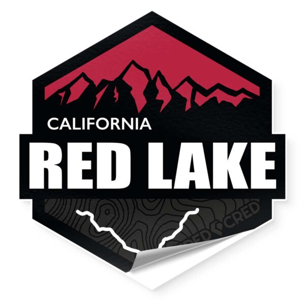 Red Lake Trail Sticker Tred Cred