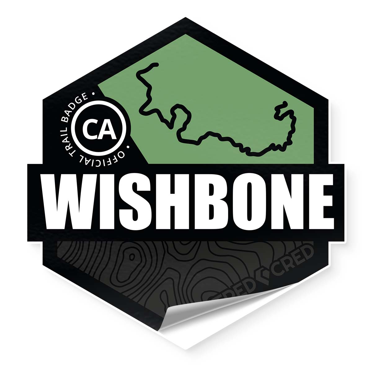 Wishbone Trail Sticker - Tred Cred