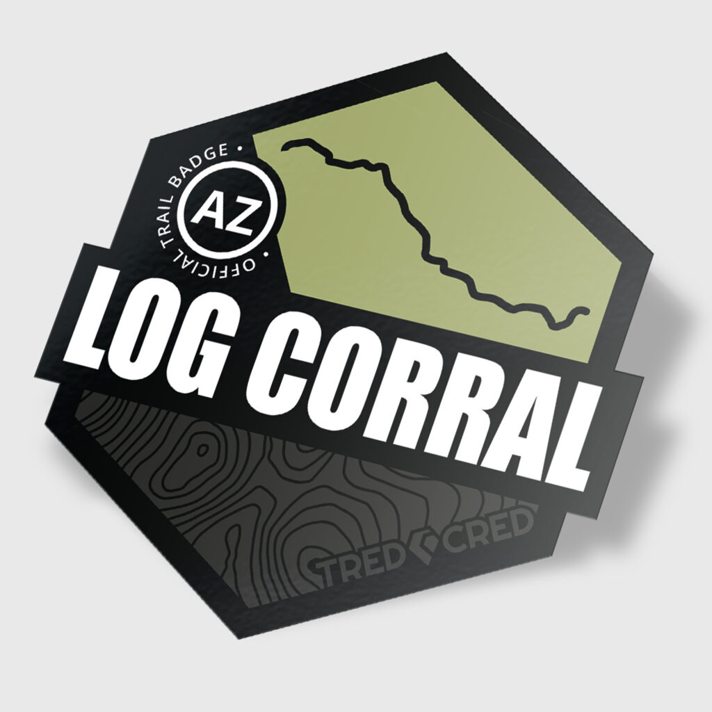 Log Corral Trail Sticker - Tred Cred