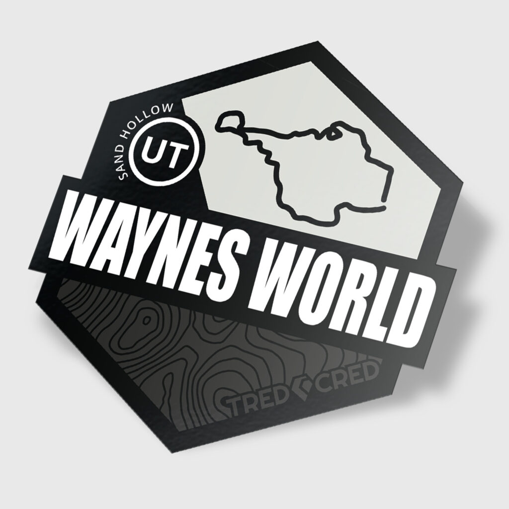 Waynes World Trail Sticker - Tred Cred