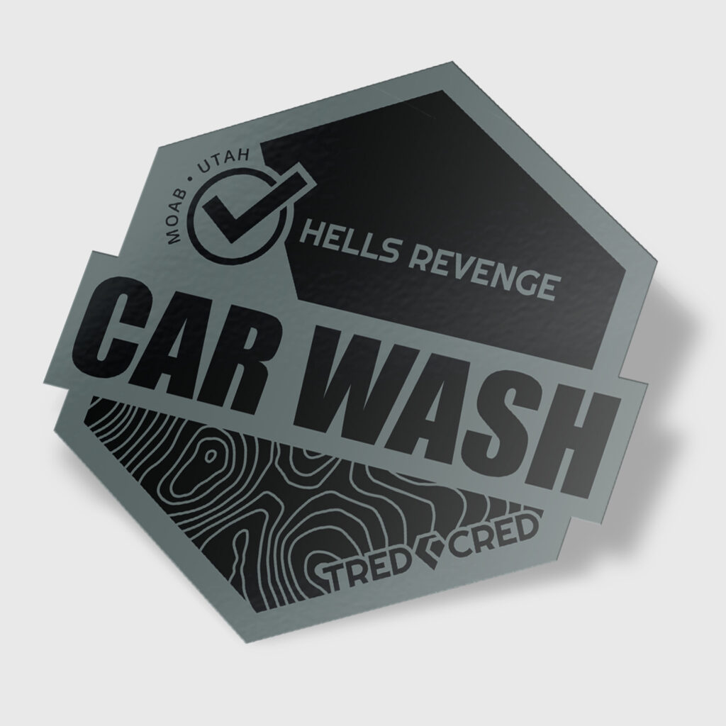 Car Wash Obstacle Trail Sticker - Tred Cred