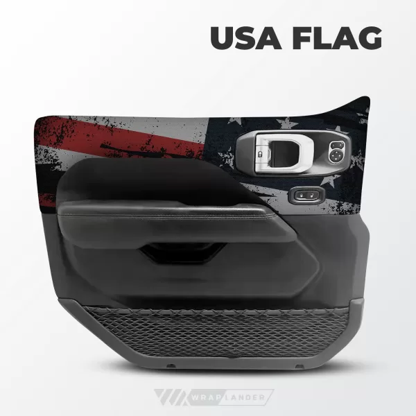 Door Wraps | Jeep Gladiator: USA Flag - Image 2