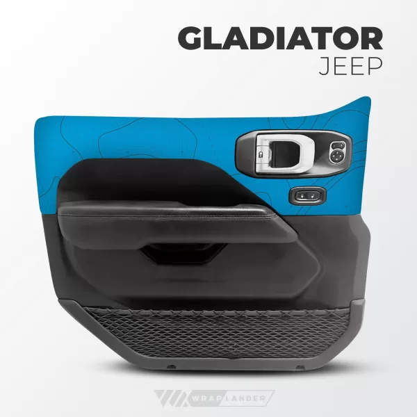 Door Wraps | Jeep Gladiator: Topo Mesh