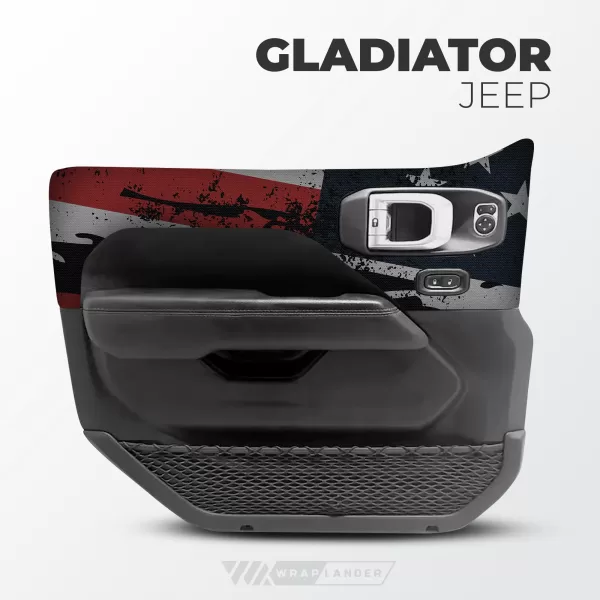 Door Wraps | Jeep Gladiator: USA Flag