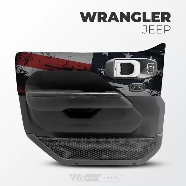 Door Wraps | Jeep Wrangler: USA Flag